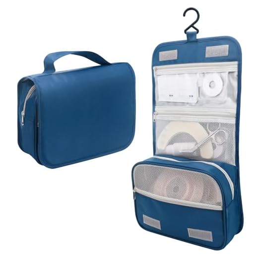 KONWEDA Ostomy Colostomy Travel Bag, Hanging Organizer Bag for Ostomy Supplies