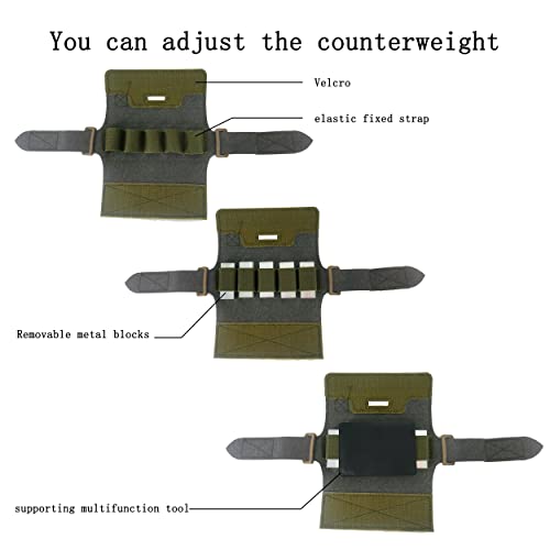 Davinci Tools 305G Airsoft Helmet Counterbalance Weight Bag,Tactical Helmet Counterweight Bag,Nvg Counterweight Pouch With Five Counter Blocks For Ops Core Fast Bj Pj Mh Helmet Accessories. (Camo) #TOP4