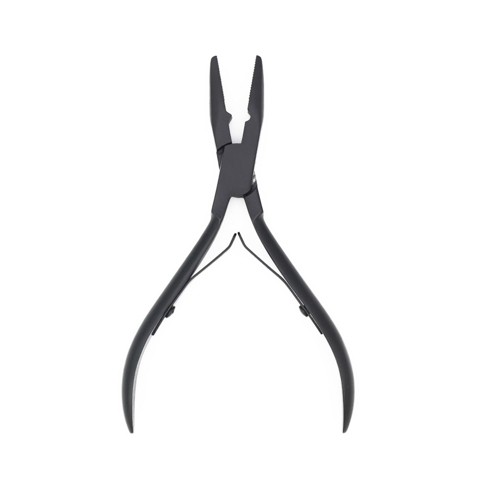 Jbjygsg Black Professional Micro Ring Hair Extensions Application Pliers Tool Kit For Micro Link Beads Closer Plier(Black)