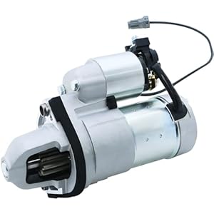 Starter Replacement New for 09-19 Nissan 370Z V6 3.7L, 08-13 Infiniti G37, 11-13 M37, 14-19 Q50 Q60 Q70, 15-19 Q70L,14-17 QX70 QX50, 2013 EX37 FX37, 11-12 G25 2.5L, 23300-EY00E 23300-EY00A 23300-EY00C