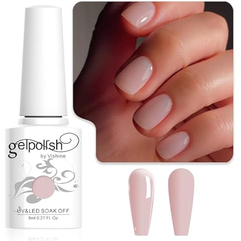 Vishine Sheer Nude Gel Nail Polish 8ml Cover