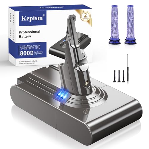 Upgraded 8000mAh Dyson V8 Battery Replacement, 21.6V V8