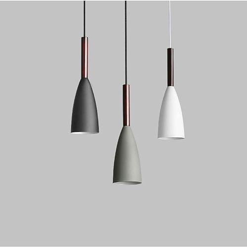 Miniatura 4 de NERDOH Lámpara de techo LED vintage de metal y madera, lámpara de techo moderna para sala de estar, iluminación de techo, para dormitorio, oficina y