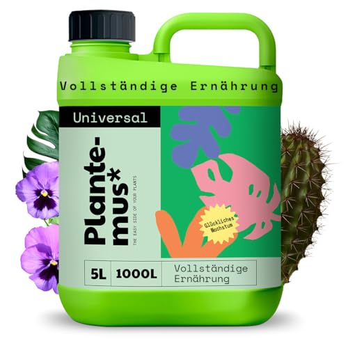 Preisvergleich Produktbild PLANTEMUS Universaldünger Flüssig für Innen- und Außenpflanzen, Blumen, Bäume und Sträucher, Professionelle Nährstoffversorgung, 5 L