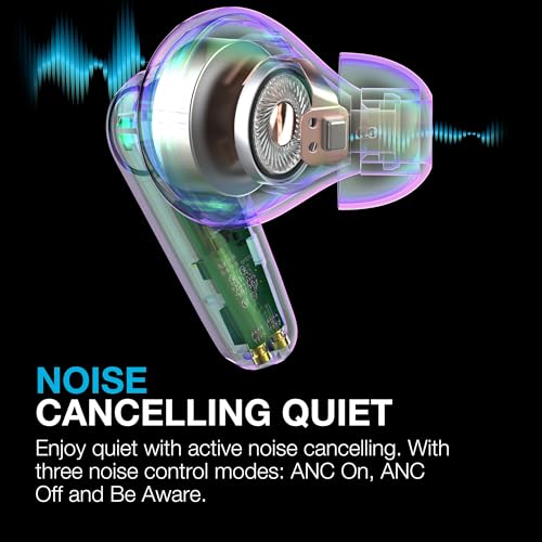 JLab Go Pods ANC True Wireless Bluetooth Earbuds & Charging Case, Hybrid Active Noise canceling + Be Aware for Safe Listening, 26+ Hours Total Playtime, Clear Calls, Custom Sound via App, Sage - Image 3