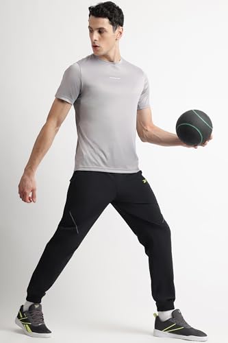 Image of Reebok Men's Polyester Gym T-Shirt - Quick Dry Moisture Wicking Sports T-Shirt for Men | Workout Running Training Tshirt for Men | Half Sleeve Active Tee