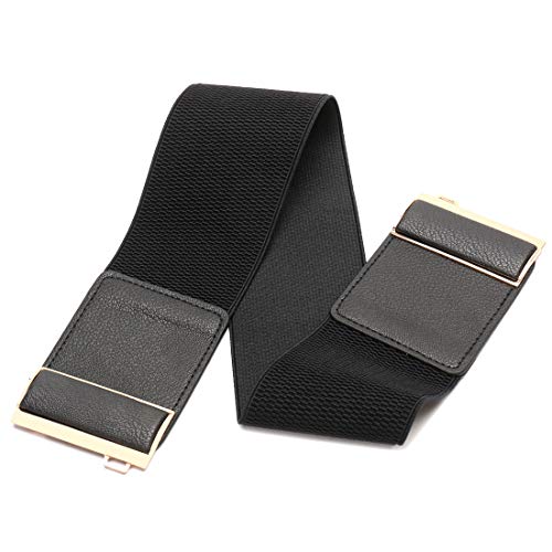 Beltox Womens 3" Wide Belt Elastic Stretch Cinch Waistband Lady Cummerband4