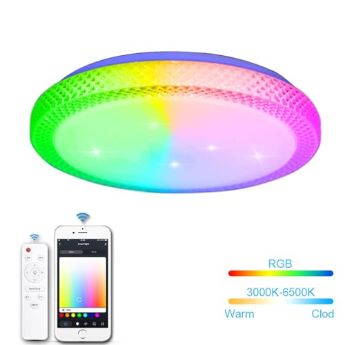 Plafonnier LED Dimmable pour Éviter l'Éblouissement Salon