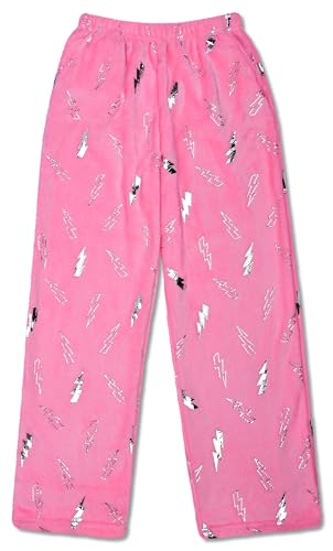 Image of iscream Big Girls Silky Soft Bold Print Plush Fleece Pants - Bold and Bright Collection