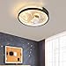 AXFSHJD Astronaut LED Ceiling Light Fixture, 3-Color Dimming Flush Mount Ceiling Lights Creative Cartoon Moon Ceiling Lamp with Remote Control, for Kid's Room Bedroom Living Room Amusement Room(60cm)