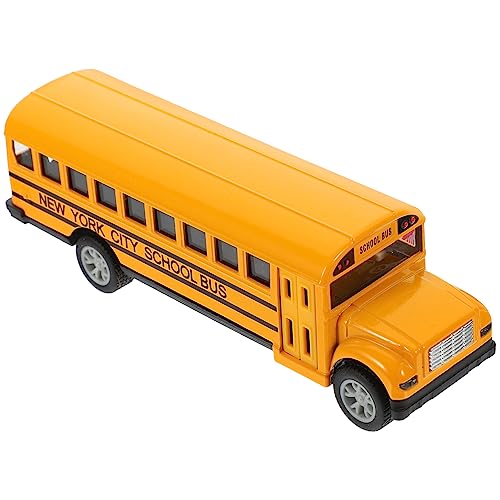 SOPOTUTU Autobus Scolastico Per Ragazzo Ragazza Veicolo Pull Back Senza Batterie Giocattolo Educativo Per Ragazzi e Ragazze Attrazione Sicura e Durevole Per Gioco All Aperto