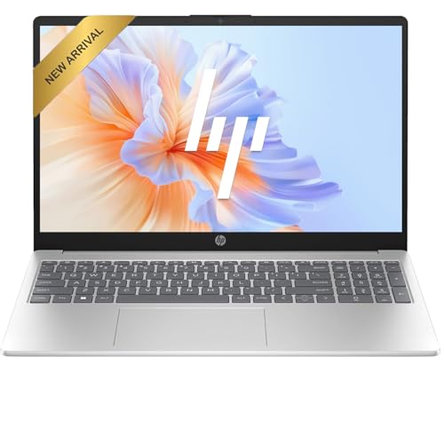 HP 15.6 Inch Business Laptop Computer, Intel 4 Core N100, 16GB RAM 256GB SSD, Wi-Fi 6 Bluetooth 5.4, Anti-Glare Display, Long Battery Life, Windows 11 with Office 365 for The Web