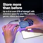 Crucial X10 4TB Portable SSD, Up to 2,100MB/s, USB 3.2 USB-C, External Solid State Drive, Compatible with Windows, Mac & Android, Durable Storage for Games, Photos & Files, Blue - CT4000X10SSD9-02 - Image 2