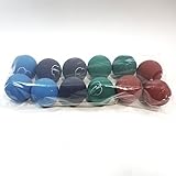Sky Bounce Multi Color Handball Set of 12 (1 Dozen) Balls (Blue-Black-Red-Green)