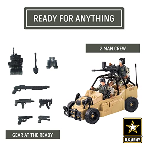United States Army Rescue Force Soldier Toys & Military Vehicles - Helicopter & Desert Car, Artillery, Gear & Action Figure Playset, 3+ #TOP3