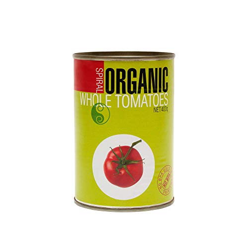Spiral Foods Organic Whole Peeled Tomatoes 400g x 12