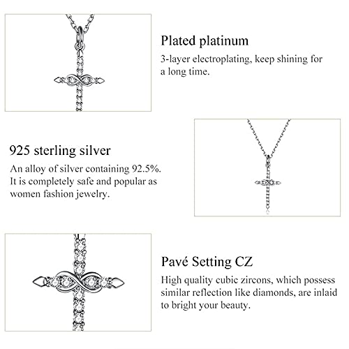 Collier de chaîne Infinie argent 925 anti-ternissement hypoallergénique