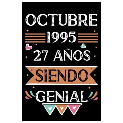 CUADERNO, Octubre 1995,27 Años Siendo Genial: Libro de visitas, cuaderno, 110 páginas de felicitaciones, idea de regalo, regalo Para la esposa, novia, mujer, La madre