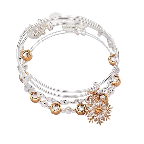 Alex and Ani Snowflake Bangle Set of 3