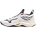Produktbild Mizuno Unisex Wave Dimension Volleyball, Weiß/BlueRibbon/MP Gold, 42 EU, White Blueribbon MP Gold, 43 EU