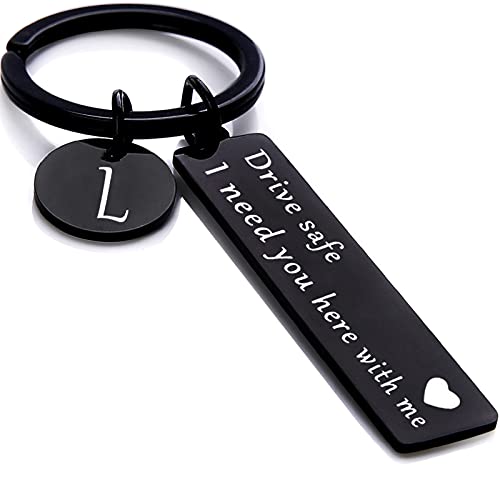 Image of drive safe keychain for him key rings for her men boyfriend