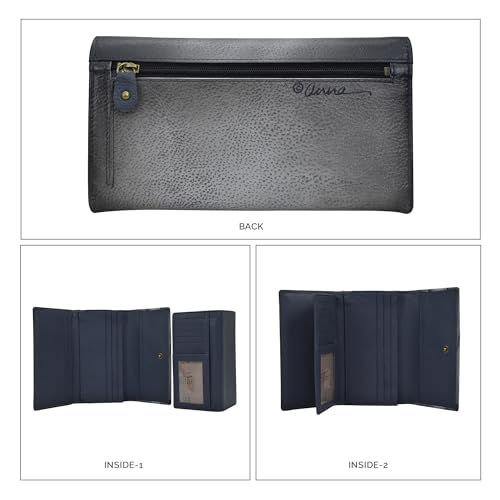Anna By Anuschka Hand Painted Women’s Genuine Leather Ladies Checkbook Clutch Wallet3