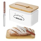COCASES Panera con cuchillo para cocina, 2 en 1, cesta de acero con tapa, frescura para galletas, pan integral, aperitivos, recipientes de almacenamiento para esquina, crema