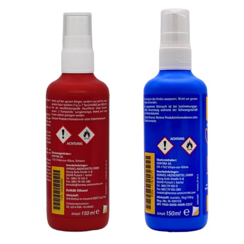 Bundle Anti Brumm Forte + Anti Brumm Kids Sensitive Pumpspray, je 150 ml I Schutz gegen Mücken und Zecken I Mückenspray I Erwachsene und Kinder I Reisen, Tropen I Spar-Set plus Pharma Perle giveaway