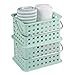 iDesign Spa BPA-Free Plastic Small Stackable Basket with Handle - 9.25