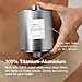 Filterbaby Titanium Shower Filter Pro - IAPMO Certified to NSF 177 Standard,Doctor Developed,Reduce up to 99% Chlorine/Chloramine/Lead/Certain Heavy Metals,Great Water Pressure,Long Lasting,Chrome.