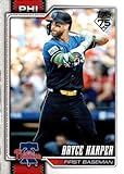 2026 TOPPS #250 BRYCE HARPER PHILADELPHIA PHILLIES BASEBALL OFFICIAL TRADING CARD OF MLB