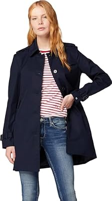 Tommy Hilfiger Cazadora Mujer Heritage Single Breasted Trench Cazadora de entretiempo, Azul (Midnight), XXL