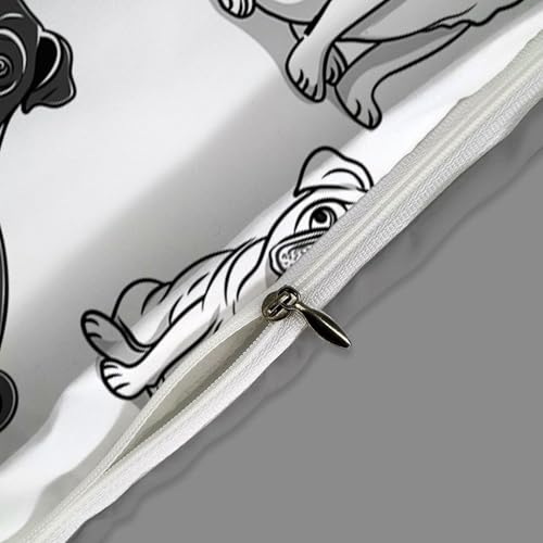 Housse de couette 200x200 cm en microfibre premium douce et durable - 4