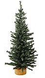 Vickerman 9227918 Unlit Mini Pine Artificial Village Christmas Tree, 18