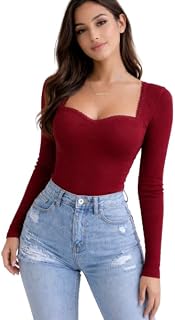 TIVANTE Solid Sweet Heart Neck Lace Top for Women Stylish Western | Full Sleeve top for Women | Ribbed Tops for Woman | Cr... Price In India