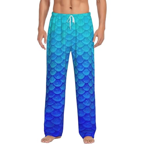 Pantalon de pyjama en flanelle douce homme avec poches et taille élastique