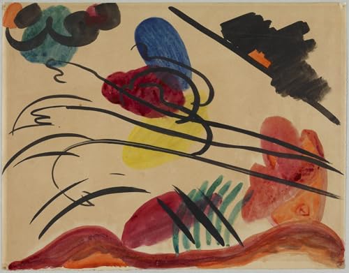 Affiche Kandinsky Trois Cavaliers impression sur toile 60x90cm pour déco salon