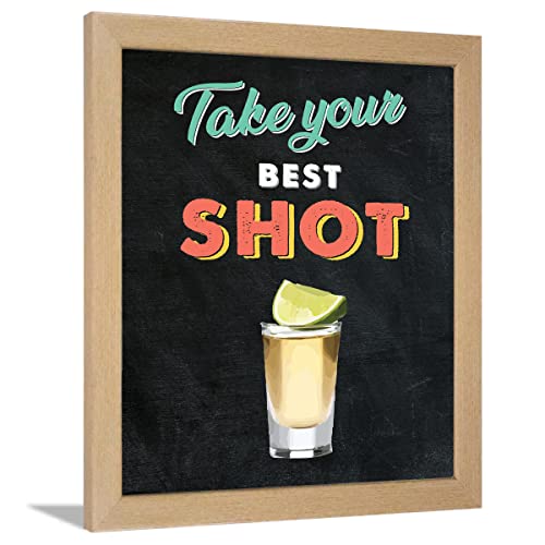 Image of Chaka Chaundh - Cocktail Wall Quotes Frames - Cocktail Quotes Poster With Frames - Bar Framed Poster - Alcohol Quotes Wall Decoration Item - (14 X 11 Inches)