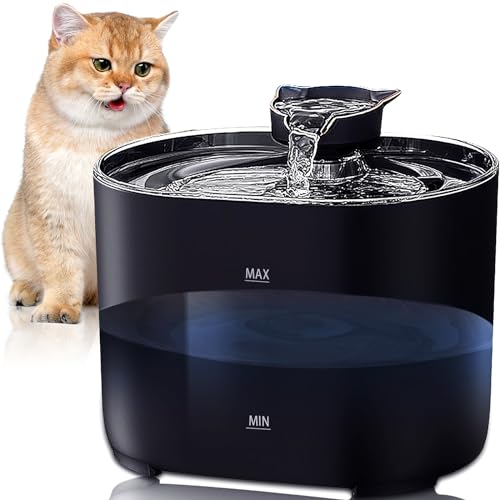 Yoawllty Cat Water Fountain Pet Fountain with Water Filter for Cat Dog water Drinking Automatic Pet Water Dispenser Drinking Bowl Quiet for Cats Dogs Multiple pets
