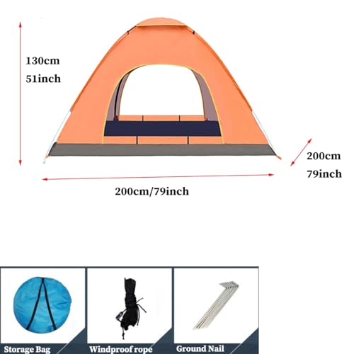 Carpa Instantánea Pop Up para Camping 3-4 Personas Azul miniatura 7