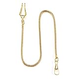 Länge: 14.7 inch (37.5 cm) TREEWETO Taschenuhr Kette 14.7 inch (37.5 cm) Gold