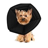PETCUTE Collerette pour Chiens Chat Collier de Récupération pour Animaux de Compagnie Réglable Anti-Morsure Protection Cône Confortable Souple Collerette Cône