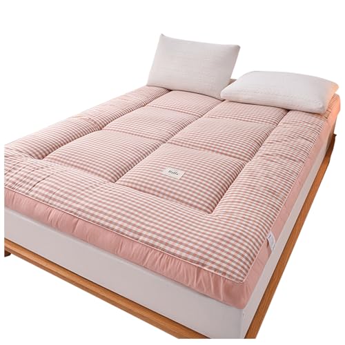 Colchón futón, espuma viscoelástica triturada de 9 cm de grosor, tapete de camping plegable portátil, cama enrollable, cómoda almohadilla para dormir, para viajes y uso doméstico