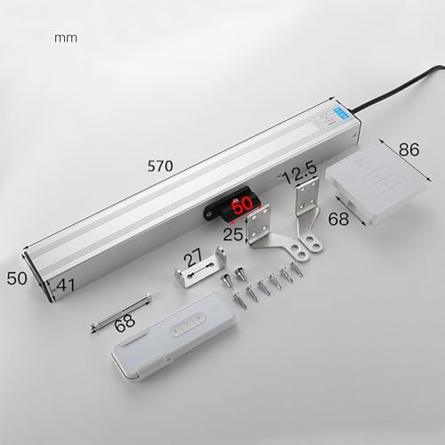 Elektrischer Fensteröffner mit Fernbedienung, Regensensor, Doppelschicht-Silent-Kette, 600 Drehmoment für Dachfenster und Dachlüftungen