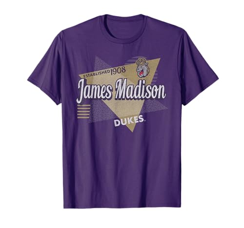 James Madison Dukes Retro Triangles Team Officially Licensed T-Shirt