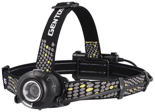 GENTOS(ジェントス) LED ヘッドライト 【明るさ570ルーメン/実用点灯8時間/後部認識灯】 単3形電池3本または専用充電池(別売り)使用 ヘッドウォーズ HLP-2502