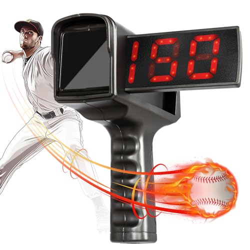 Image of SPOYNAL Baseball Radar Gun, Dual LED /LCD Display, 10-Data Recall