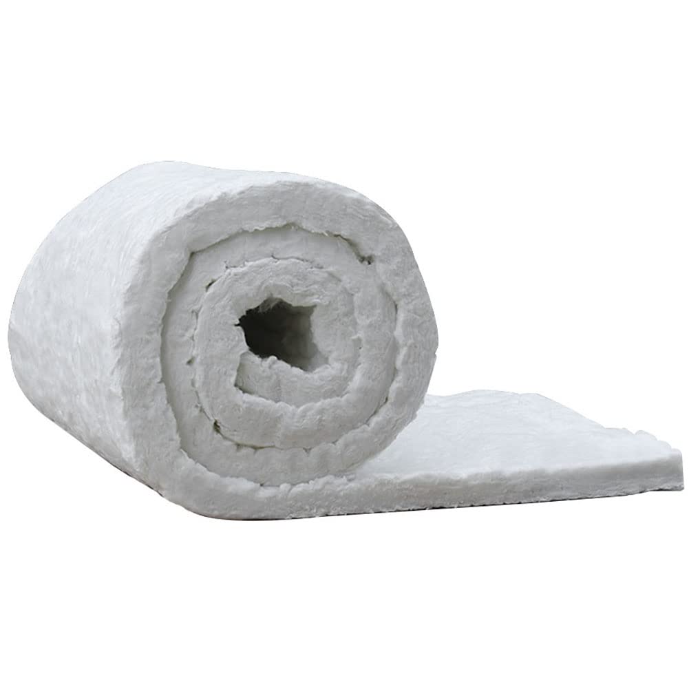 Sponsored Ad – Fellie Ceramic Fibre Blanket Insulation, High Temp Fire Protection for Kilns, Furnaces, Pizza Ovens, Fire Bricks, 1610x1000x25mm, 96kg/m³, White