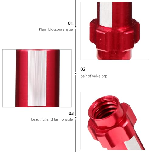 Tapas de válvula para bicicleta aluminio, par miniatura 3