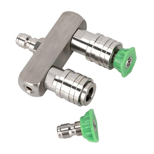 Buse de lave-glace universelle double buse 2 en 1 acier inoxydable - 6